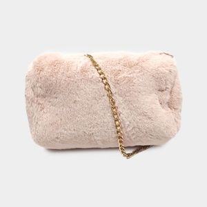 Faux Fur Crossbody Shoulder Bag Purse